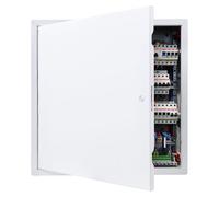 VEVOR Puerta de Acceso de Acero Galvanizado Puerta de Inspección Apertura 411x411 mm a 165° Fácil de Pintar Superficie Mantenimiento Panel de Acceso con Cerradura para Cubierta de Conducto Suelo