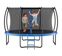 VEVOR Trampolín de Exterior 427 x 260 cm, Cama Elástica Infantil con Red de Protección y Almohadilla Gruesa, Capacidad Máxima de 204 kg, Trampolín al Aire Libre, Regalo de Cumpleaños para Niños
