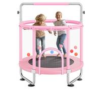 VEVOR- Trampolín para Niños, Color Rosa (Trampolín55in)