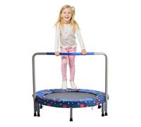 VEVOR Trampolín para Niños para Interiores y Exteriores, Mini Trampolín Plegable con Asa, Trampolín Rebotador para Niños de 3 Años en Adelante, Niños y Niñas para Divertirse, Azul, 955 x 750 mm