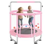 VEVOR- Trampolín para Niños, Color Rosa (Trampolín55in)