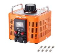 VEVOR Transformador de voltaje variable automático 3000VA, 10A, entrada 230V, salida 0-300V, regulador de voltaje CA 4 fusibles, interruptor de control térmico para oficina industrial en el hogar