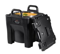 VEVOR Transportador de alimentos aislado 30 L caja caliente apilable para catering con cuerpo de acero inoxidable calentador de alimentos LLDPE con asas incorporadas para cantina de restaurante