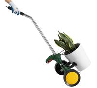 VEVOR Transportador de Macetas para Jardín, Carrito Pesado para Plantas con Brazo Ajustable, Capacidad de 65 kg, Carrito para Macetas con y Bloqueo Seguro, Ideal para Uso en Interiores y Exteriores