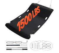 VEVOR Trineo de Arrastre para Patio, Planeador de Arrastre de HDPE 2300 x 1175 x 3 mm con Cuerdas y Cables de Tracción para Uso Manual y Vehicular para Leña, Pesca en Hielo, Compatible con ATV, UTV