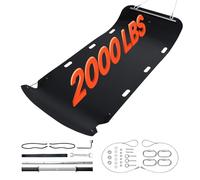 VEVOR Trineo de Arrastre para Patio, Planeador de Arrastre de HDPE 2800 x 1175 x 3 mm con Cuerdas y Cable de Tracción Carga de 907,18 kg para Leña, Pesca en Hielo Compatible con ATV, UTV y Tractor