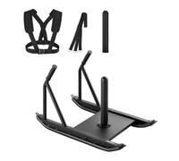 VEVOR Trineo de Pesas, Trineo de Entrenamiento de Fuerza para Mejorar la Velocidad en Ejercicios Atléticos, Equipo de Fitness con Asa, Compatible con Discos de Pesas 25/51 mm, 745 x 440 x 475 mm