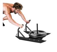 VEVOR Trineo de entrenamiento con pesas, trineo de entrenamiento de velocidad de fuerza con asa, equipo de entrenamiento de acero para ejercicio atlético y mejora de velocidad, adecuado para placas de