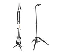 VEVOR Soporte para Trípode para Guitarra Capacidad de Carga de 15 kg, Estante de Exhibición Plegable para Suelo con Altura Ajustable de 900-1200 mm para Guitarra, Acústica Eléctrica Bajo Clásico