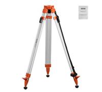 VEVOR Trípode para Nivel Láser Resistente, Ajuste de Altura de 420-1665 mm, para Escáner de Nivel Láser de Construcción, Patas Retráctiles, Pies Antideslizantes Profesionales, 180 x 160 x 1020 mm