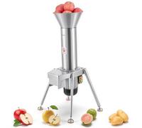 VEVOR Trituradora Eléctrica de Frutas 1100 W, Máquina Trituradora de Manzanas Independiente de Acero Inoxidable, para Manzanas Enteras de hasta 80 mm de Diámetro, para Pera, Piña, Zanahoria, Patata