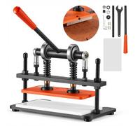 VEVOR Troqueladora Manual de Cuero 280 x 140 mm Máquina de Corte para Cuero, Cortadora para Tela, Plástico, Goma, Papel, Capacidad de Presión 1,5 T, Carrera Ajustable de 12 mm, Kit Completo de Montaje