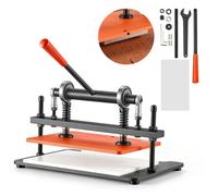VEVOR Troqueladora Manual de Cuero 360 x 260 mm Máquina de Corte para Piel, Cortadora para Papel, Tela, Plástico, Goma, Fuerza de Presión 1,5 T, Carrera de Presión Ajustable 12 mm, Doble Eje de Guía