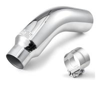 VEVOR Tubo de Escape con Pieza Angular, Entrada de 101,6 mm, Salida de 152 mm, Longitud Total de 584 mm, Tubo de Escape Curvado hacia Abajo con Abrazadera para Camiones, Sedanes, Deportivos y SUV