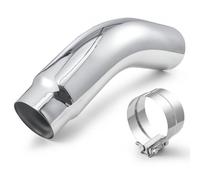 VEVOR Tubo de Escape con Pieza Angular, Entrada de 127 mm, Salida de 152 mm, Longitud Total de 584 mm, Tubo de Escape Curvado hacia Abajo con Abrazadera para Camiones, Sedanes, Deportivos y SUV