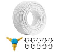 VEVOR Tubo PEX AL PEX para Calefacción por Suelo Radiante Rollo de 100m Tubo Compuesto de Aluminio y Plástico Φ 16mm Espesor de 2 mm con Barrera de Oxígeno para Gas, Agua Fría y Caliente de Hogar