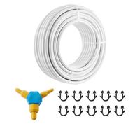 VEVOR Tubo PEX AL PEX para Calefacción por Suelo Radiante Rollo de 50m Tubo Compuesto de Aluminio y Plástico Φ 20mm Espesor de 2 mm Tubo con Barrera de Oxígeno para Gas, Agua Fría y Caliente de Hogar