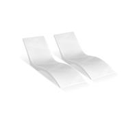 VEVOR Tumbonas para Piscina, Juego de 2, para Profundidades de hasta 12,7 cm, Fijas y Flotantes, para Todo Tipo de Piscinas, para Broncearse junto a la Agua y en la Terraza, 1800 x 600 x 560 mm