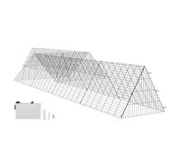 VEVOR Túnel para Pollos Portátil 729 x 200 x 61,5 cm para Patio y Exteriores con Marcos de Esquina, 2 Juegos, para Patos y Conejos