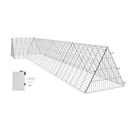 VEVOR Túneles para Pollos, 400 x 100 x 61,5 cm, Túneles para Pollos para Patio Túneles para Pollos Portátiles para Exteriores con Marcos de Esquina, Gallinero, Adecuado para Pollos, Patos, Conejos