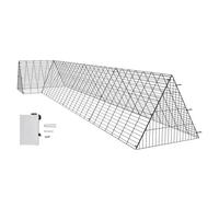 VEVOR Túneles para Pollos, 400 x 100 x 61,5 cm, Túneles para Pollos para Patio Túneles para Pollos Portátiles para Exteriores con Marcos de Esquina, Gallinero, Adecuado para Pollos, Patos, Conejos