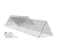 VEVOR Túneles para Pollos de 729 x 200 x 61,5 cm, Túneles para Pollos para Patio Túneles para Pollos Portátiles para Exteriores con Marcos de Esquina, 2 Juegos, Adecuado para Pollos, Patos, Conejos