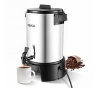 VEVOR Urna de Café 4,5 L para 30 Tazas a la Vez Cafetera Comercial 1190 W, Preparación Rápida, Con Grifo Antigoteo, Control Automático de Temperatura, 84°C-94°C, Para Catering, Fiestas, Restaurantes
