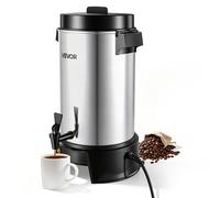 VEVOR Urna de Café 6,3 L para 42 Tazas a la Vez Cafetera Comercial 1190 W, Preparación Rápida, Con Grifo Antigoteo, Control Automático de Temperatura, 84°C-94°C, Para Catering, Fiestas, Restaurantes