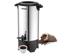 VEVOR Urna de Café Comercial de Acero Inoxidable para 50 Tazas urna para cafetera 1000W 220V Cafetera Eléctrica Urna Para Preparación Rápida Urna de Agua Caliente con Cable de Corriente Desmontable
