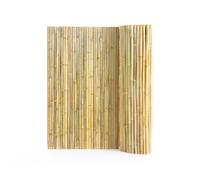 VEVOR Valla de Bambú Natural 2,4 x 1,2 m Pantalla de Privacidad Rollo Protector de Bambú Decorativo Pantalla de Privacidad para Jardín, Patio Trasero, Balcón, Terraza, Piscina, Terraza