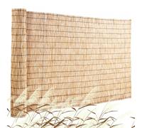 VEVOR Valla de Caña Natural 5x1,7 m Cortina de Caña para Balcón Rollo de Valla de Caña para Patio al Aire Libre Valla Pantalla de Caña Natural Decorativa para Privacidad, Jardín, Patio, Balcón