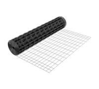 VEVOR Valla de Jardín 122 cm x 15,2 m, Malla de 5,08 x 10,16 cm, Alambre de Acero Galvanizado, para Ganado Vacuno, Porcino y Ovino, para Recintos de Animales, Alambre para Jaulas, Color Negro