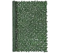 VEVOR Valla de Privacidad de Hiedra, 2440 x 1830 mm Pantalla de Pared Verde Artificial, Valla de Hiedra Verde con Junta Reforzada, Setos Sintéticos Decoración de Hojas de Vid para Jardín, Patio