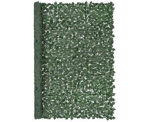 VEVOR Valla de Privacidad de Hiedra, 2440 x 1830 mm Pantalla de Pared Verde Artificial, Valla de Hiedra Verde con Junta Reforzada, Setos Sintéticos Decoración de Hojas de Vid para Jardín, Patio