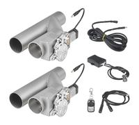 VEVOR Válvula de Escape Eléctrica, Juego de Válvula de Escape Universal de Acero Inoxidable de 6,35 cm y 2 uds con Control Remoto, para Camiones, Sedanes y Autos Deportivos, 290 x 190 x 90 mm
