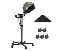 VEVOR Vaporizador de cabello profesional para acondicionamiento profundo, vaporizador de cabello iónico con capucha de 11.81 pulgadas con 2 modos, vaporizador de cabello de pie ajustable en altura con