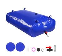 VEVOR Vejiga de Almacenamiento de Agua 540 L Tanque de Agua Plegable de PVC 1000D Contenedor Blando de Agua de Portátil Bolsa de Agua Gran Capacidad para Prevención de Incendios, Autocaravana, Azul