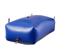 VEVOR Vejiga del Almacenamiento de Agua con Válvula 1000 L, Bolsa de Agua de PVC Doble Capa 1000D, Portátil y Plegable, Resistente a Fugas, para Autocaravanas, Camiones, Uso en Exteriores, Azul