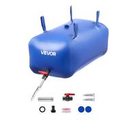 VEVOR Vejiga del Almacenamiento de Agua con Válvula 113 L, Bolsa de Agua de PVC Doble Capa 1000D, Portátil y Plegable, Resistente a Fugas, para Autocaravanas, Camiones, Uso en Exteriores, Azul