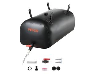 VEVOR Vejiga del Almacenamiento de Agua con Válvula 113 L, Bolsa de Agua de PVC Doble Capa 1000D, Portátil y Plegable, Resistente a Fugas, para Autocaravanas, Camiones, Uso en Exteriores, Negro