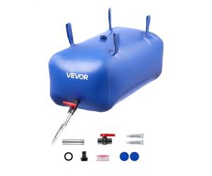 VEVOR Vejiga del Almacenamiento de Agua con Válvula 113 L, Bolsa de Agua de PVC Doble Capa 1000D, Portátil y Plegable, Resistente a Fugas, para Autocaravanas, Camiones, Uso en Exteriores, Azul