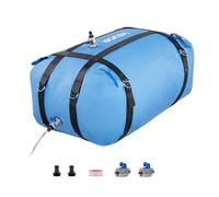 VEVOR Vejiga del Almacenamiento de Agua con Válvula 132 L, Bolsa de Agua de TPU 1000D, Contenedor Portátil y Plegable, Resistente a Fugas, para Autocaravanas, Camiones, Uso en Exteriores, Azul