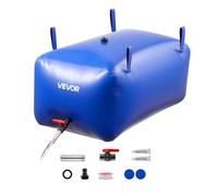 VEVOR Vejiga del Almacenamiento de Agua con Válvula 240 L, Bolsa de Agua de PVC Doble Capa 1000D, Portátil y Plegable, Resistente a Fugas, para Autocaravanas, Camiones, Uso en Exteriores, Azul