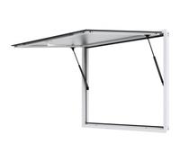 VEVOR Ventana de Concesión para Camiones de Comida, Aleación de Aluminio, Ventana de Servicio de hasta 85 Grados con Puerta de Toldo y Gancho de Arrastre, para Camiones de Comida, 1248 x 943 x 80 mm