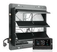 VEVOR Ventilador de Escape Persiana, Control Remoto Montaje Pared 35,8 x 35,8 cm