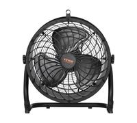 VEVOR Ventilador de Piso de Alta Velocidad de 3 Velocidades, 2520 CFM, Inclinación de 360°, Flujo de Aire de 7,2 m/s, para el Gimnasio, la Tienda Comercial y el Dormitorio, 254 x 508 x 584 mm