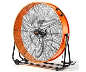 VEVOR Ventilador de Tambor Industrial de Alta Velocidad, Uso Comercial de Alta Resistencia, 3 Velocidades, 13000 CFM, con Inclinación Ajustable de 360° para Almacén, Taller, 880 x 340 x 940 mm, 220 W
