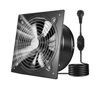 VEVOR Ventilador Extractor de 70 W 2647 m³/h, Extractor de Aire de 305 mm, con Interruptor de Velocidad Válvula contra Retorno, Montaje para Pared, Ventilación para Ático Taller Sótano Garaje Cocina