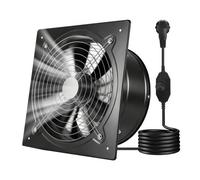 VEVOR Ventilador Extractor de 70 W 2647 m³/h, Extractor de Aire de 305 mm, con Interruptor de Velocidad Válvula contra Retorno, Montaje para Pared, Ventilación para Ático Taller Sótano Garaje Cocina