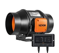 VEVOR Ventilador Extractor de Conducto de 6" Extractor en Línea con Ventilador en Silencio 38 W Motor de Cobre Ventilador de Extracción Velocidad Variable 2800 RPM para Salas de Estar Cocinas Sótanos